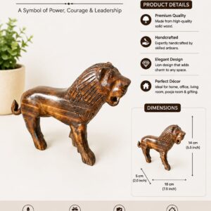 Wooden Handicraft Lion
