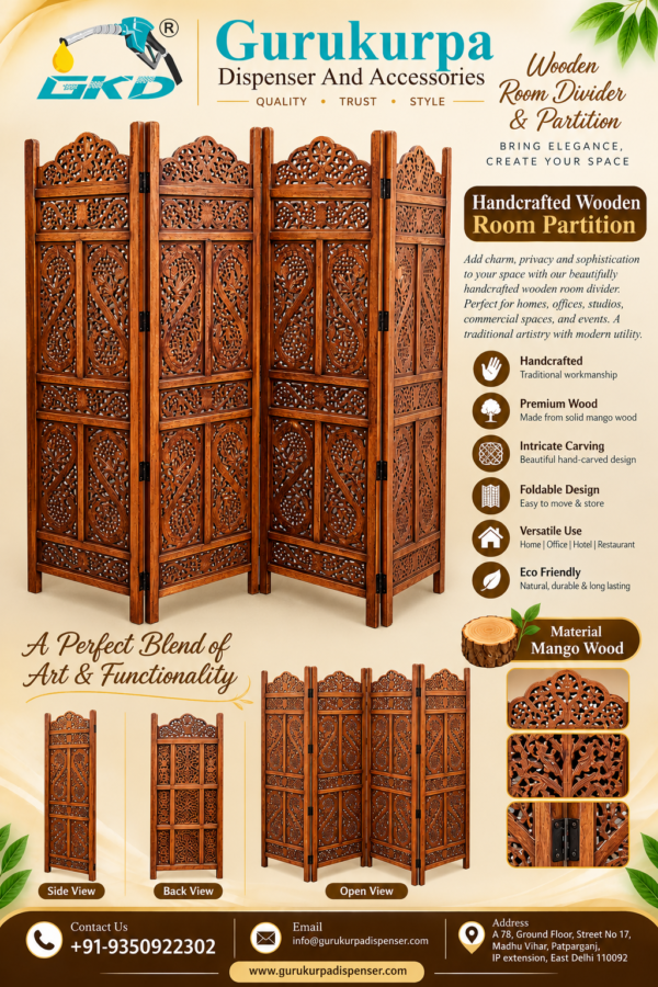 Wooden Handicraft Partition