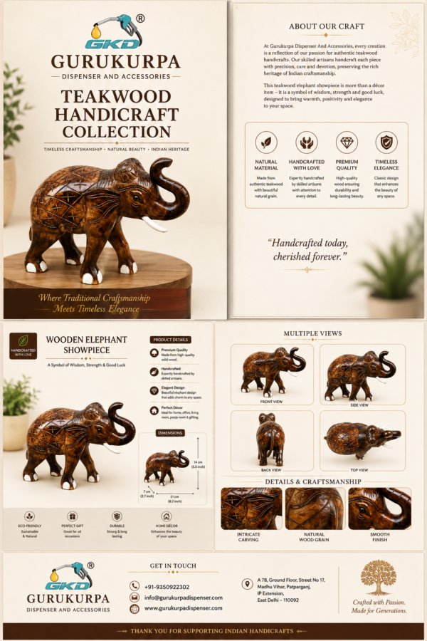 Teak Wood Elephant