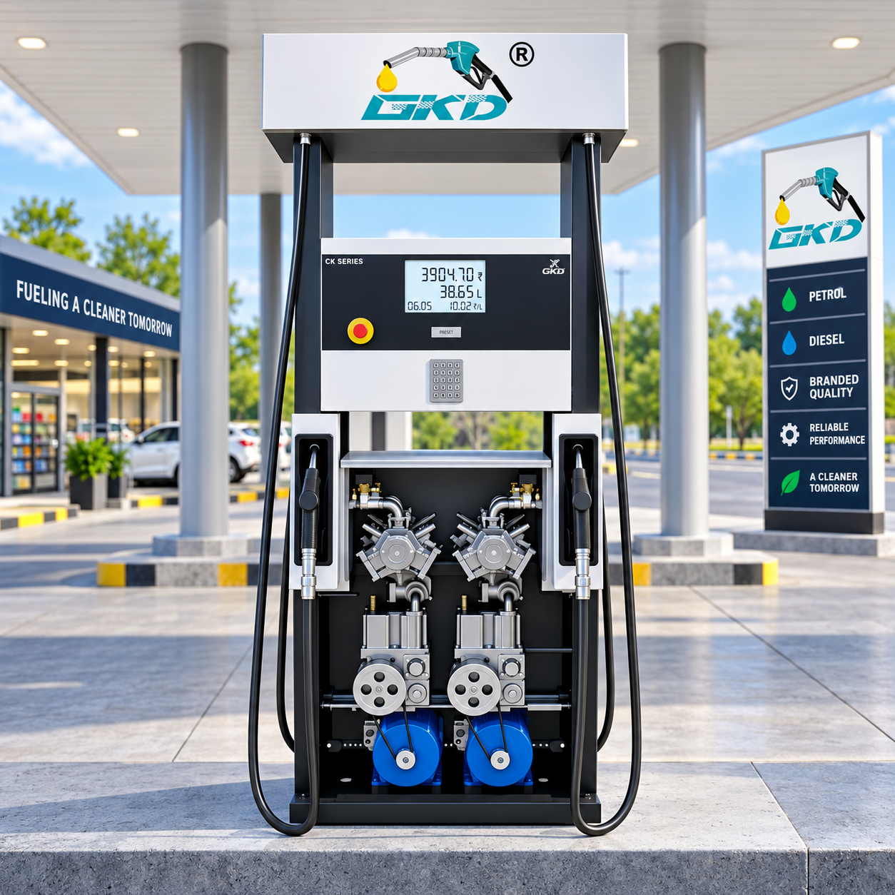 Dual Nozzle Fuel Dispenser