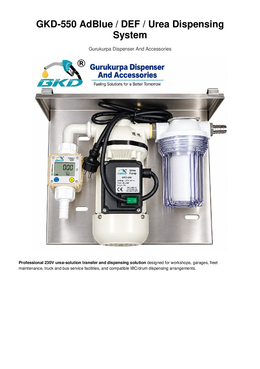 AdBlue/DEF/Urea Transfer kit