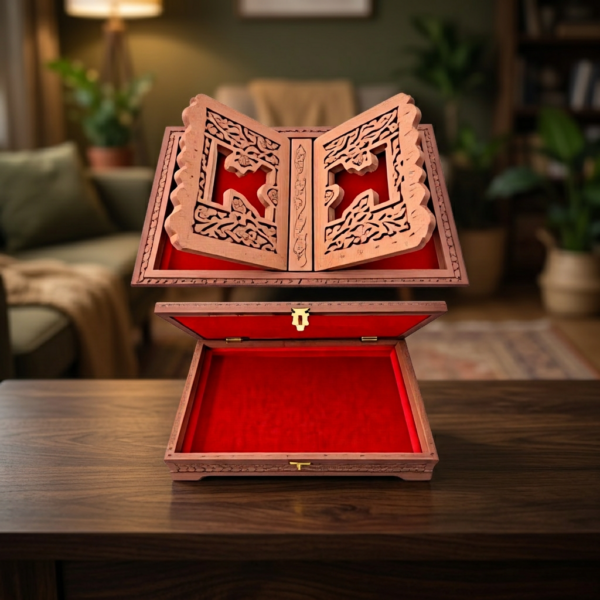Elegant Handcrafted Wooden Book Box