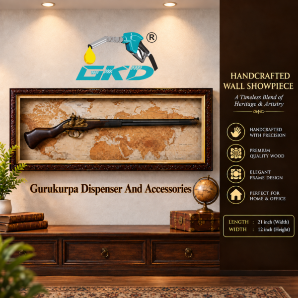 Handcrafted Wall Gun Showpiece